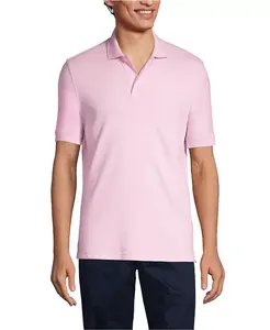 Мужская поло с коротким рукавом Interlock Lands' End, розовый