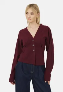 Кардиган с длинными рукавами на пуговицах Brave Soul, Dark Red