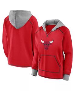 Женская красная толстовка с капюшоном Chicago Bulls Boom Logo Athletic