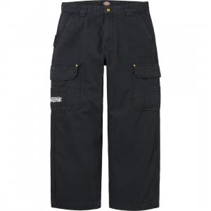 Утепленные рабочие брюки Dickies с начесом Supreme, черный