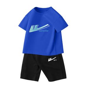 Детская повседневная спортивная одежда WARRIOR, royal синий/h gradient pattern-черный/h белый huili small k