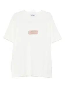 Футболка с логотипом Stone Island, белый