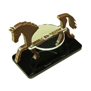 Основание 50x25 мм — маркер для лошади/персонажа — коричневый, Token Sets - Mount Markers (28mm) (Litko Aerosystems)