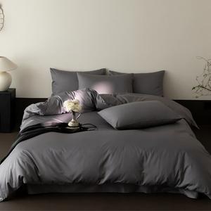 Antarctic Комплект постельного белья из 4 предметов (простыня на резинке, пододеяльник, 2 наволочки), цвет Elegant Gray Tone, одеяло 2.5 кг, 100% хлопок
