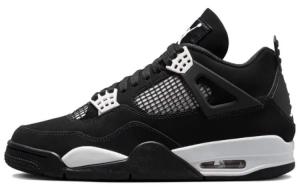 Кроссовки Jordan 4 Retro White Thunder, черный/белый