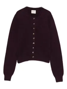 Кашемировый кардиган KHAITE, фиолетовый