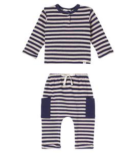 Детский комплект из свитера и спортивных штанов из хлопковой смеси Cozmo, Navy