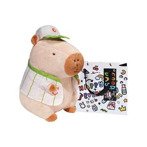 Love of wormwood Милый и очаровательный капибара розовый спортивный плюшевая игрушка капибара мягкая кукла плюшевая кукла высота 35см/45см/55см