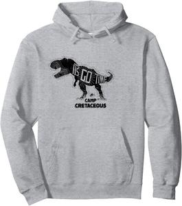 Худи Jurassic World: Camp Cretaceous T-Rex It's Go Time, серое