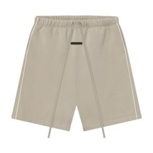 Спортивные шорты Fear of God Essentials Relaxed Fleece Sweatshort With Piping, Timber/Cloud White