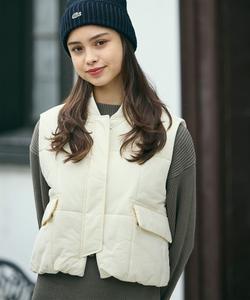 Укороченный водоотталкивающий жилет THERMORE на молнии с подкладкой