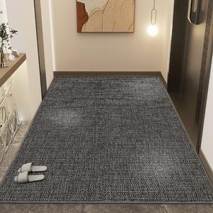 Dajiang Ковер 160х230 см для прихожей/гостиной/спальни, грязеотталкивающий, нарезной, Easy-Care Flocked Material, Pure Joy - Gray