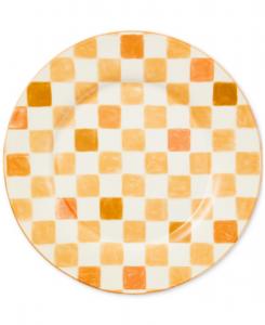 Круглое блюдо «Медовая клетка» MacKenzie-Childs, желтый