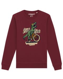 Толстовка Watapparel T-Rex Fahrrad, бордовый