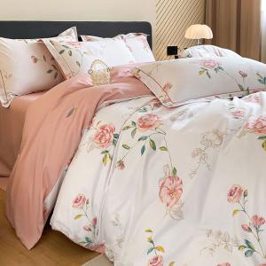 LUOLAI HOME Комплект постельного белья 4 предмета, размер простыни 180x200 см, для одеяла 200x230 см