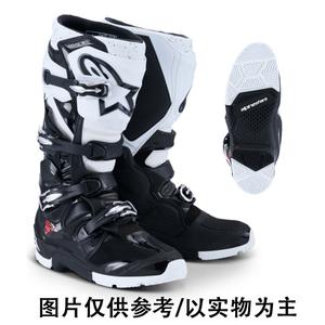 ALPINESTARS PROTECTS Star T7 Motorcycle Off-Road Boots, Alpinestars Trail Waterproof Racing Boots с регулируемой защитой оси, новый черно-белый стиль, рекомендуем покупать на размер больше, размер 44.5