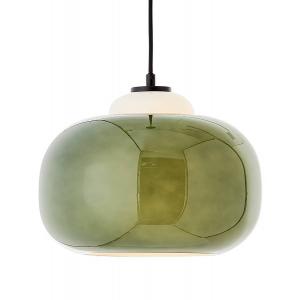 Подвесной светильник Brilliant Blop, цветное стекло/железо - 1 свет - зеленый
