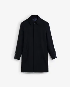 Мужской кожаный тренч с регулируемыми манжетами Scalpers, темно-синий