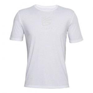 Футболка men's curry casual logo printing short sleeve white Under Armour, белый