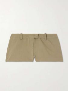 Шорты из твила Roma The Frankie Shop, хаки