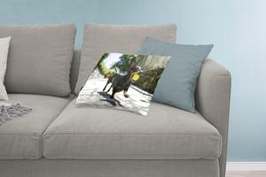 MuchoWow Декоративная подушка Диванная подушка Декоративная подушка для гостиной 60 x 40 см Черная такса с теннисным мячом - Чехлы на подушки - Декоративные наволочки - Декоративные наволочки