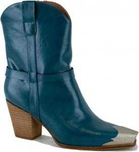 Beast Fashion Женские бежевые западные ботильоны с острым носком DAKOTA-09