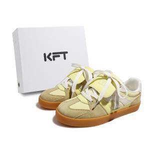 KFT Немецкие армейские кроссовки Slip Resistant противоскользящие, износостойкие, легкие, дышащие низкие скейтерские унисекс желтые, цвет Yellow