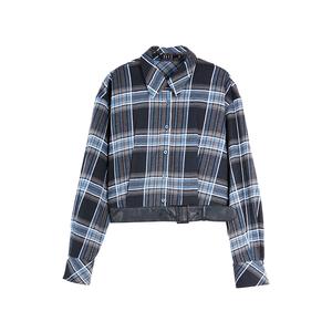 ELLE Рубашка Women's Blue Lapel Moderate