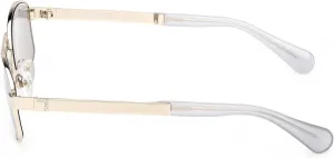 Солнцезащитные очки Max &Co MO0139 32X, блестящие, бледно-золотистые, размер 55/16/140, женские Max&Co., 32x Shiny Pale Gold