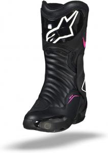 Мотоциклетные ботинки Alpinestars NC для женщин, размер UK 2/US 00, Black White Fuchsia