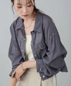 Прозрачная рубашка-блузон