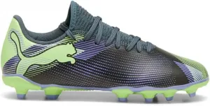 Футбольные бутсы Puma Future Play для детей и подростков, для искусственного газона, серый/фиолетовый/белый