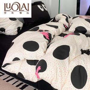 LUOLAI HOME Комплект постельного белья 4 предмета, 150 см, пододеяльник 200x230 см