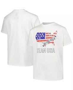 Белая проблемная сборная США Big Boys выбрала золотую футболку Outerstuff, белый