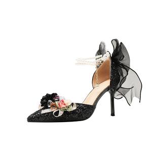 Zubumei Туфли на высоком тонком каблуке женские, черные