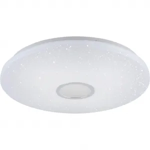 Потолочный светильник JONAS LED-панель 1 шт. Нейтральный белый | Дневной белый | Теплый белый с плавной регулировкой яркости, эффект звездного неба, функция памяти, Ø 59 см Just Light, белый