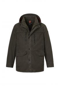 Зимняя куртка из хлопка со съемным капюшоном Korwin Redpoint, зеленый