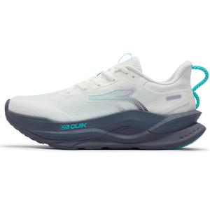 361° Кроссовки женские Fiery Red 5 с низким верхом, цвет "перо" белый/дымчато-серый