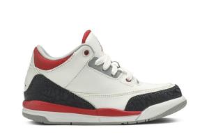 Кроссовки Air Jordan Jordan 3 Retro PS 'White Fire Red' 2013, белый