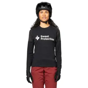 Джерси эндуро с длинным рукавом Sweet Protection Hunter Merino Hybrid, черный