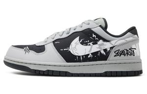 Nike Серые мужские скейтерские кроссовки low top Gray Black Fantasy устойчивые к истиранию