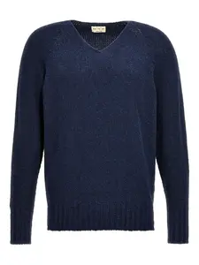 Свитер с V-образным вырезом Ma'ry'ya, синий