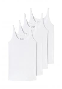 Майка/Топ 4 шт. в упаковке 95/5 органический хлопок Schiesser, белый
