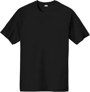 SPORT-TEK Unisex PosiCharge Tri-Blend Wicking Raglan Tee | футболка для тренировок