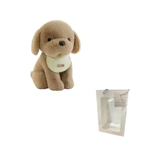 Плюшевая кукла милый щенок высота 20см/30см G.DUCKKIDS, хаки