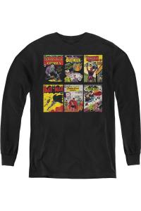 Футболка с длинным рукавом Batman Bm Covers для детей Gildan, черный