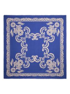Шаль ETRO с цветочным принтом, синий