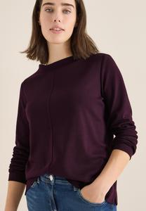 Топ Cecil FUNNELNECK IN UNIFARBE, Rot/Dark Red