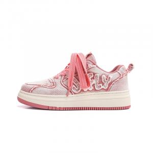 Jifffly Антискользящие износостойкие легкие дышащие увеличивающие рост низкие скейтборд кроссовки унисекс JFY-615, цвет (Water Wash Powder) JFY-615