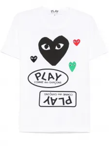 Футболка с логотипом Comme Des Garçons Play, белый